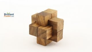 Notched Stick  3D Wooden Puzzle Brain Teaser [upl. by Narod]