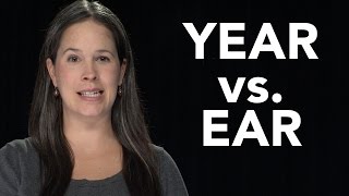 YEAR vs EAR  American English Pronunciation EAR vs HEAR [upl. by Drolyag972]