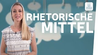 Rhetorische Mittel erkennen I musstewissen Deutsch [upl. by Erinn]