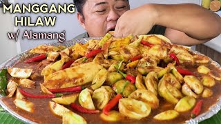 MANGGANG HILAW  BAGOONG ALAMANG  MUKBANG PHILIPPINES  TOL BULOY MUKBANG [upl. by Towill]