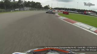 Onboard Max Verstappens fastest karting lap of Genk European Championship 2013 part 2 [upl. by Kristien]