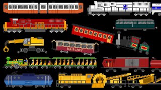 Railway Vehicles 3  The Kids Picture Show [upl. by Bajaj]