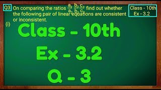 Class  10th Ex  32 Q 3 Maths Pair of Linear Equations in Two Variables NCERT CBSE [upl. by Ultan908]