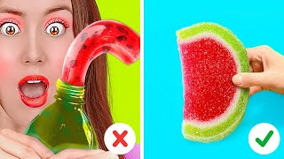 COOL FOOD HACKS FOR REAL FOODIES  Yummy Kitchen Hacks By 123 GO Like [upl. by Zetrauq902]