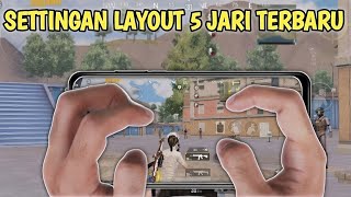 SETTINGAN LAYOUT PUBG MOBILE 5 JARI  BEST 5 FINGER CLAW PUBG MOBILE LAYOUT CODE [upl. by Kral]