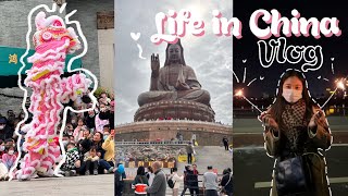 China VLOG EP 24  cantonese opera lion dance show zumiao temple crossing Tongji bridge amp more [upl. by Seedman]