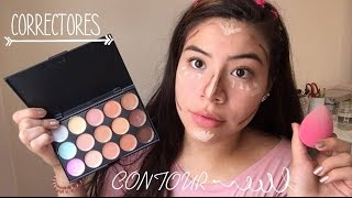 COMO USAR LA PALETA DE CORRECTORES Y CONTOUR  sorteo❤️  Sandra Felipa [upl. by Aluin]