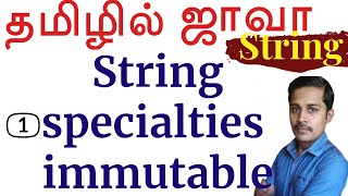 Java String Literal vs String Object in Tamil  ஜாவா Java in Tamil [upl. by Ennirroc]