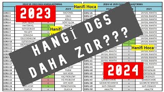 TEK TEK SORULARA BAKTIM  2024 VS 2023 DGS KIYASLAMASI HANGİ DGS DAHA ZOR [upl. by Tamaru]