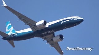 Boeing 737 MAX 9 Paris Air Show Steep Climbs  Sharp Turns Practice [upl. by Meggi]