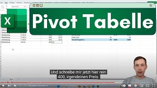 Pivot Tabelle erstellen mit Summe oder Anzahl [upl. by Serafina]