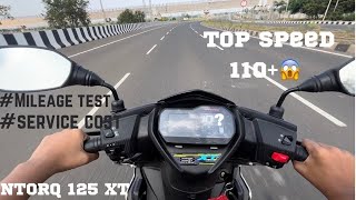 ntorq 125 xt top speed speed test  ntorq xt  best scooty  2022  bs6 [upl. by Odericus908]