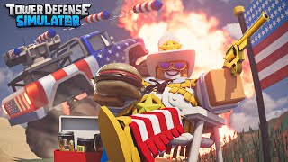 4th Of July Skin  Tower Defense Simulator [upl. by Oicneserc740]