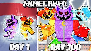 I Survived 100 Days as SMILING CRITTERS in Minecraft [upl. by Panter517]