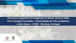 Percursos Linguísticos Portugueses no Brasil África e Índia [upl. by Iaw]