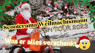 Scooterama Weihnachtsmann auf Tour 😍 2023 Edition ❗️Was er alles so verschenkt hat🔥 [upl. by Woolcott180]