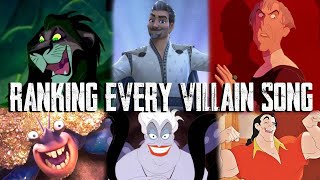 Ranking Every Disney Villain Song [upl. by Nallaf725]