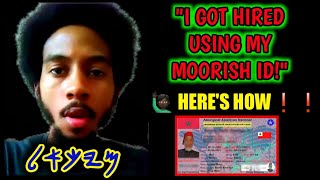 How to get a Job w Your Moorish National ID Card  A Moors Testimonial [upl. by Kendyl]