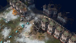 Age of Empires 4  2v2v2v2 EPIC BATTLES  Multiplayer Gameplay [upl. by Yentterb470]