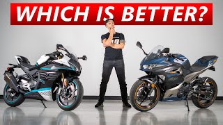 CFMoto 450SS vs Kawasaki Ninja 400  Comprehensive Comparison [upl. by Wilkison]