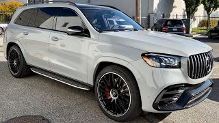 2024 AMG GLS 63 SUV Test Drive Review In Alpine Grey  AMG Performance Meets Luxury [upl. by Lebana875]