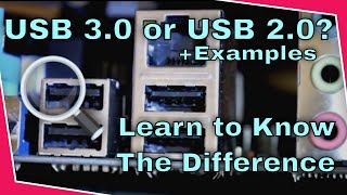 How to spot USB 30 vs USB 20 Ports on Computers  Laptops  Learn to see the difference [upl. by Niliac342]