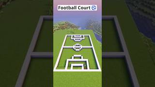 Minecraft build Football Court ⚽️ 😘 Bwrgamerzofficial8 minecraft shorts [upl. by Lacie]