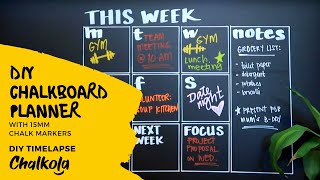 DIY Chalkboard Planner Must Watch [upl. by Ardnohs]