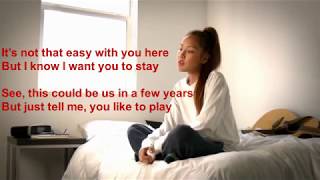 Helplessly Tatiana Manaois  Lyrics Video [upl. by Wendelin]