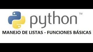 Listas en Python funciones básicas parte 2 [upl. by Seiden]