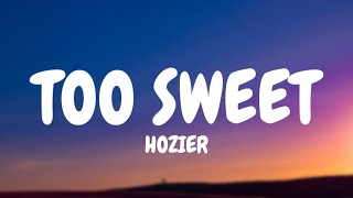 Hozier  Too Sweet Lyrics quoti take my whiskey neatquot [upl. by Annaek]