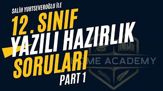 12 SINIF YAZILI HAZIRLIK SORULARI PART 1  AYT FİZİK  HOME ACADEMY [upl. by Hafital385]