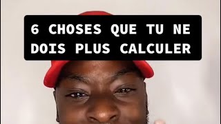 6 CHOSES que tu ne dois PLUS CALCULER dans ta vie video motivation [upl. by Jazmin]