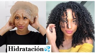 MASCARILLA CASERA HIDRATANTE para cabello reseco áspero sin brillo y dañado  Reto Hidratación [upl. by Ogir244]