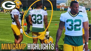 The Green Bay Packers Rookie Minicamp Looks NASTY First Look Minicamp Highlights Marshawn Lloyd [upl. by Cleaves]