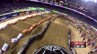 GoPro HD Jason Anderson and Cole Seely Main Event 2014 Monster Energy Supercross from Phoenix [upl. by Vachel901]