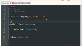 PHP File Handling  fopen fwrite fclose while feof fgets fileputcontents filegetcontents [upl. by Eulaliah]