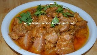 Pork Binagoongan Lutong Pinoy Filipino Recipe [upl. by Myrilla283]