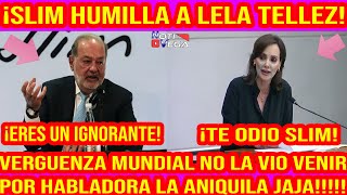 🚨NOTICIA DE SHOCK ¡CARLOS SLIM HACE M13RD4 A LELA TELLEZ LE QUITA LO GALLITA Y LA PARA EN SECO🚨 [upl. by Anavrin]