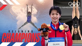 Dive into Greatness w Quan Hongchan 🇨🇳🥇 Diving Womens 10M Platform [upl. by Euhsoj223]