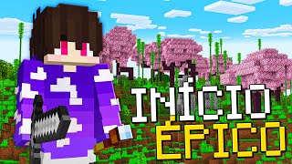 O MELHOR INÍCIO DE TODOS  Minecraft Odisseia [upl. by Neleh444]