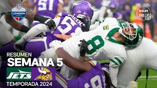 New York Jets vs Minnesota Vikings  Semana 5  NFL 2024  Highlights Resumen en español [upl. by Hillari945]