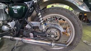 Kawasaki W800 Exhaust Full Titanium ชุดท่อ 2 ออก 2 คอท่อ Titanium ปลายท่อบวบ Ranger korat [upl. by Kolva860]