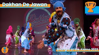 Front Row  Dakhan De Jawan at Bhangra at the Alamo 2023  2nd Place [upl. by Cykana]