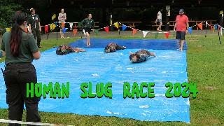 Human Slug Race Heat 1 [upl. by Walliw327]