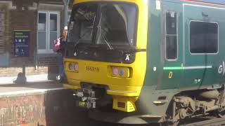 That Is a GWR Train Class 166219 In Cosham [upl. by Nomyad]