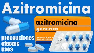 AZITROMICINA para que sirve infecciones erisipela gonorrea sifilis amigdalitis [upl. by Gautious]