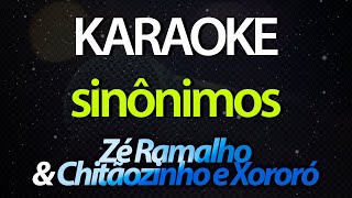 ⭐ Sinônimos De Amor é Amar  Zé Ramalho amp Chitãozinho e Xororó Karaokê Version Cover [upl. by Rumpf]