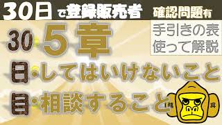 登録販売者授業30日目【５章 してはいけないこと、相談すること】独学 [upl. by Llenrrad]