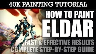 How to Paint ELDAR Painting Tutorial You can use this technique for all unitsvehicles  HD [upl. by Ave184]